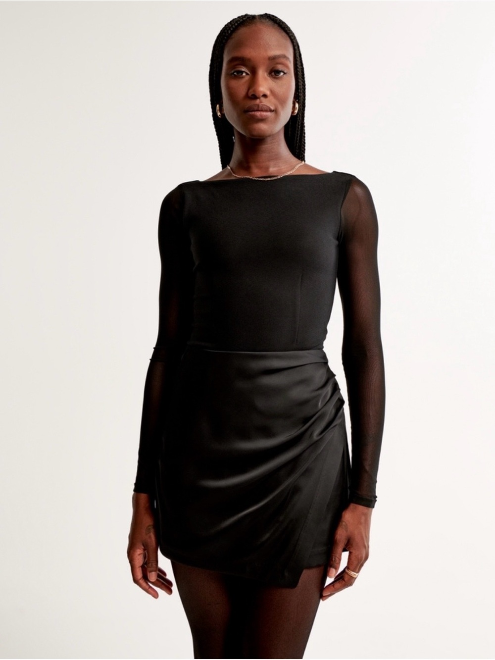 Abercrombie Crepe Shell Bodysuit